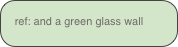 ref: and a green glass wall