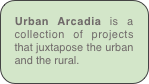 Urban Arcadia is a collection of projects that juxtapose the urban and the rural.