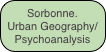 Sorbonne.
Urban Geography/Psychoanalysis