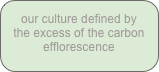 our culture defined by the excess of the carbon efflorescence