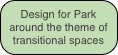 Design for Park around the theme of transitional spaces